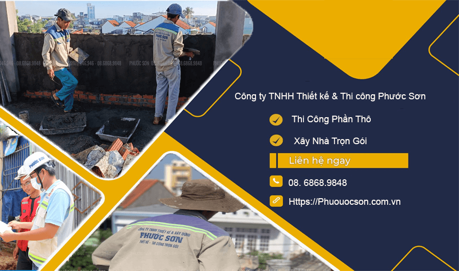 Thi công phần thô công ty NHÀ ĐẸP QUẢNG NAM đã nén