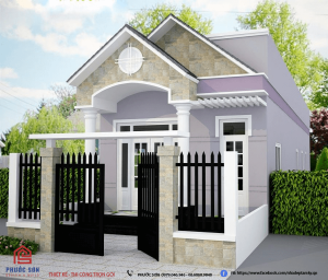 Mẫu nhà cấp 4 mái Thái 5x20m