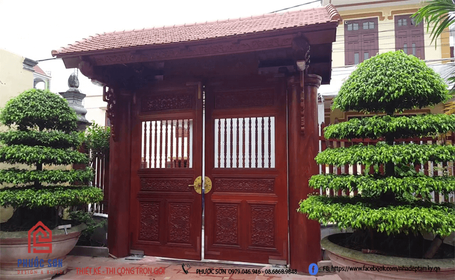 Cổng nhà theo kích thước lỗ ban