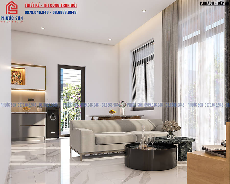 Dự án nội thất phòng khách T's house NHÀ ĐẸP QUẢNG NAM
