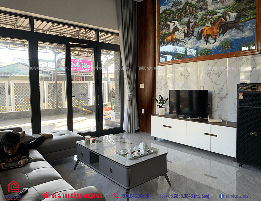 Nội thất phòng khách K's House NHÀ ĐẸP QUẢNG NAM